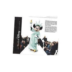 World of Disney Shop ADVERT Minnie Mouse Statue of Liberty 2000s Print Ad